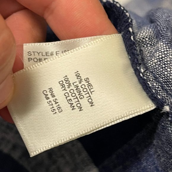 ELIZA J - Gingham Checkered Blue White Dress - Picture 4 of 9